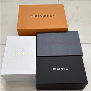 Louis Vuitton, Dior, and Chanel Box Set